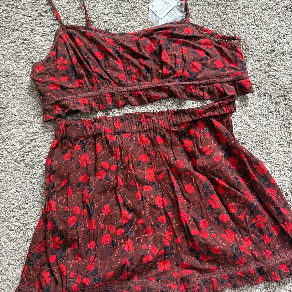 NWT Free People slow down Two-Piece Loungewear Set - Picture 3 of 4